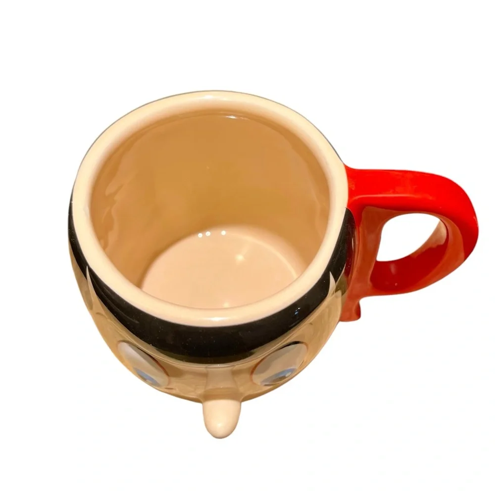 Disney Store Ceramic Pinocchio Face Coffee Tea Mug P Shape Handle 12 Oz